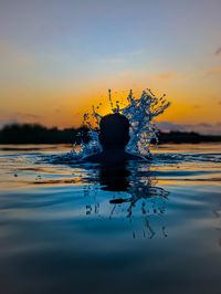 This shot was taken while having a bath at the nearby pond at palakkad kerala