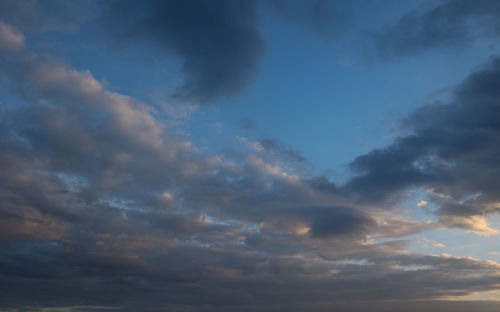 Low angle view of clouds in sky