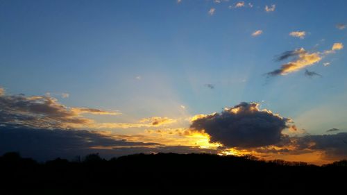 Scenic view of sky at sunset