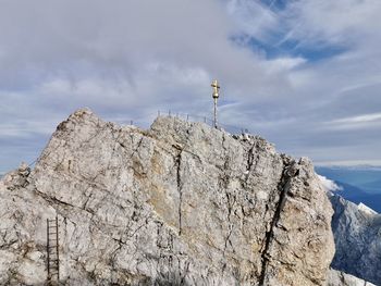 Scenic view of rocky mountains against sky