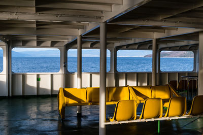 View of empty chairs
