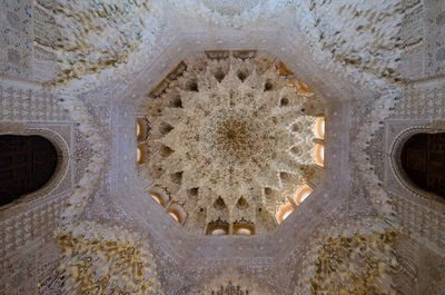 Directly below shot of spiral ceiling