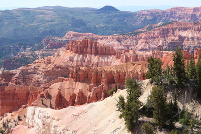 Scenic view of mountain range