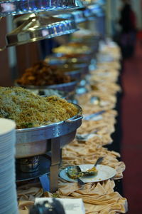 Close-up of food for sale in market