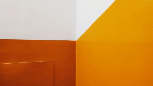 Full frame shot of orange wall