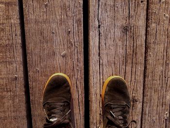 Close-up of old wooden door