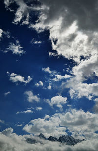 Low angle view of clouds in sky