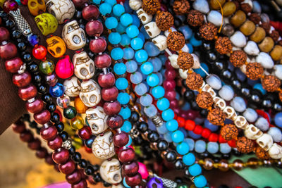 Close-up of jewelry for sale