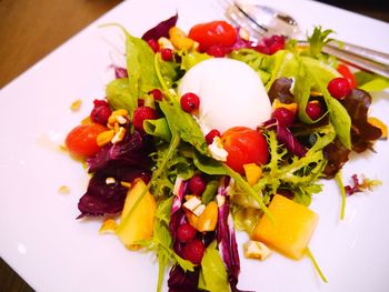 Close-up of salad in plate