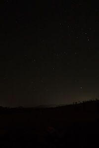 Scenic view of sky at night