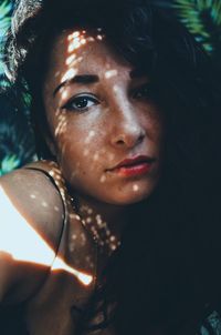 Close-up portrait of young woman