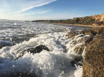 Scenic view of sea against sky