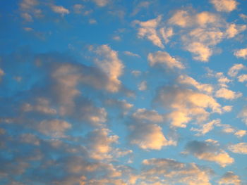 Low angle view of clouds in sky