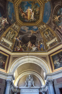 Low angle view of ceiling of building