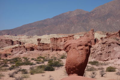 Rock formations in a desert