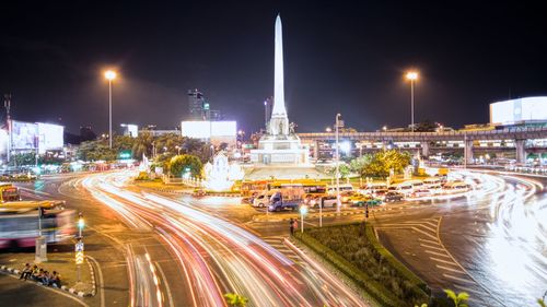 City street at night