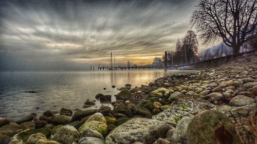 Scenic view of sea against sky