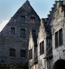 Low angle view of historic building against sky