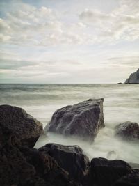 Scenic view of sea against sky