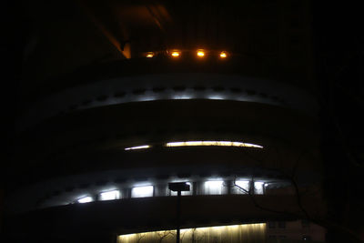 Low angle view of illuminated building