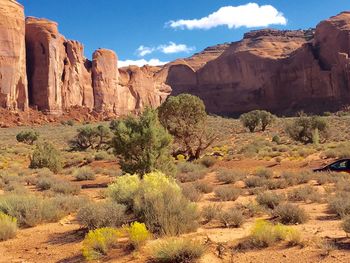 View of rock formations