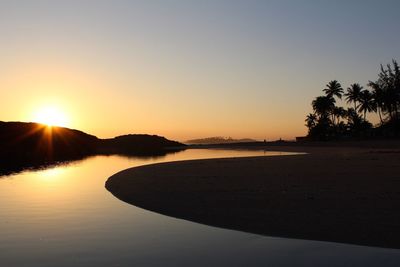 Scenic view of sunset