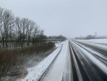 Snow covered highway