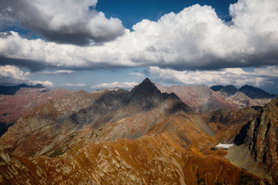 Scenic view of dramatic landscape