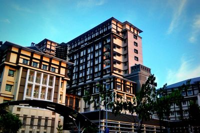 Low angle view of buildings against sky