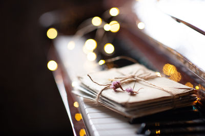 Close-up of christmas decoration