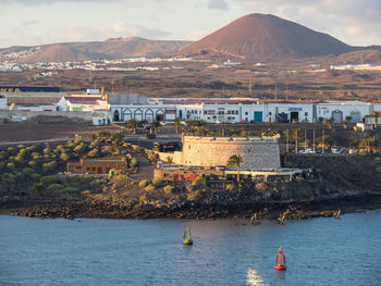 The city of arrecife in spain