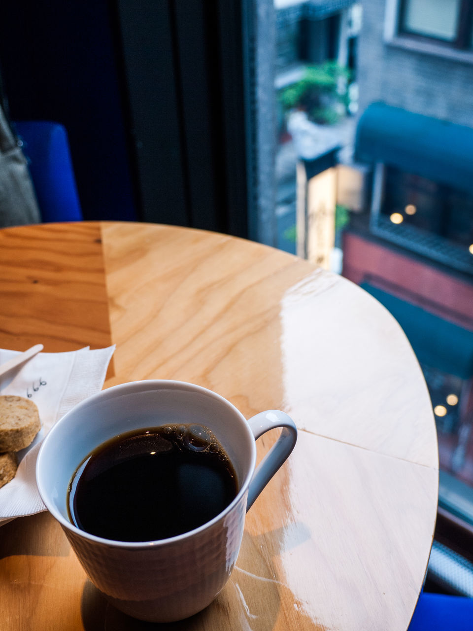 CLOSE-UP OF COFFEE ON TABLE