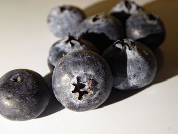 Close-up of eggs on table