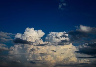 Scenic view of clouds in blue sky