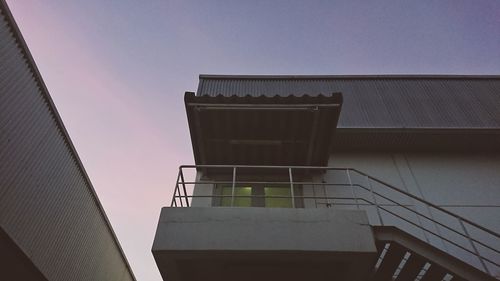 Low angle view of modern building against sky