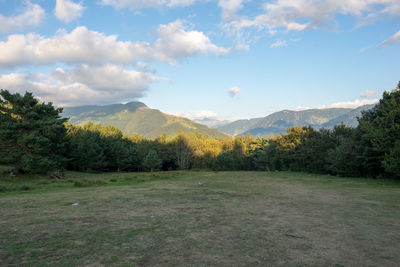 Scenic view of landscape against sky