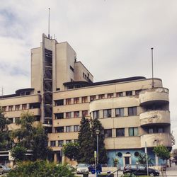 View of buildings in city against sky