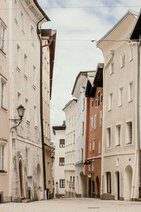 Low angle view of buildings in city