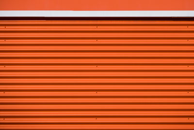 Full frame shot of orange shutter