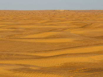 Scenic view of desert against sky