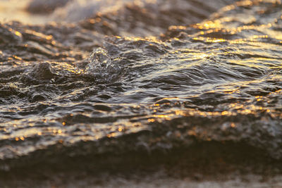 Close-up of sea water