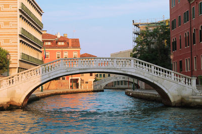 Canal passing through city