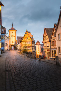 Rothenburg ob der tauber with historic town, germany
