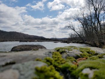 Scenic view of river against sky