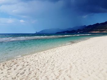 Scenic view of sea against sky