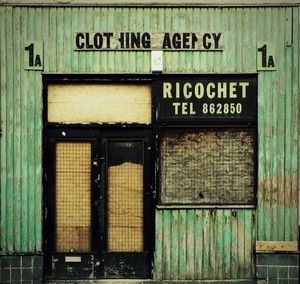 Information sign on wall