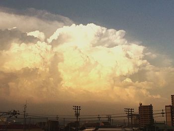 Low angle view of cloudy sky