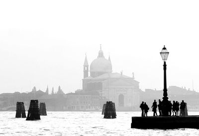 View of temple against clear sky
