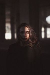 Portrait of young woman