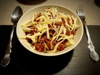 Close-up of food in plate